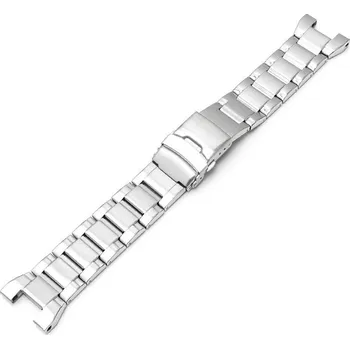 Řemínek na hodinky Ocelový náramek Ricardo (pro Casio G-Steel GST), stříbrný