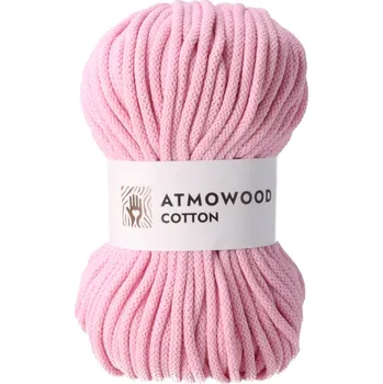 Příze cotton 5 mm - pudrově růžová