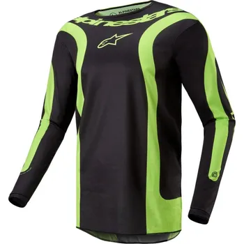 Moto bunda Dres FLUID LURV, ALPINESTARS (černá/žlutá fluo) 2024 XL