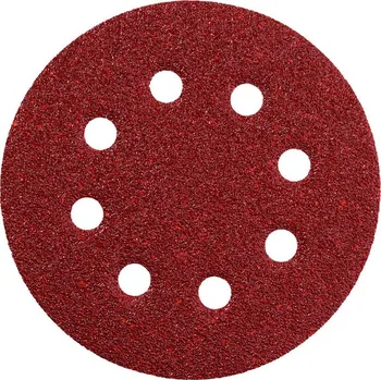 Brusný kotouč 25 brusných kotoučů se suchým zipem, 125 mm, sortiment, dřevo a kov, řada „professional“, pro excentrické brusky, běžný korund [631583000]