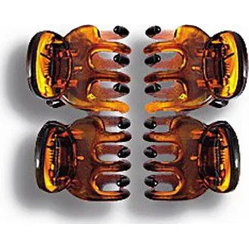 Masážní přístroj Donegal MINI BUCKLE černá/jantarová 4 ks FA-9930