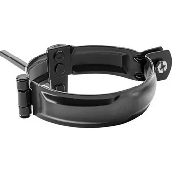 okap Objímka 80 mm bez hrotu, pozink M10 RAL 9005 intenzivní černá KJG