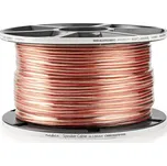 Nedis reproduktorový kabel 2 x 2.50 mm měděný, transparentní, 100 m cívka (CABR2500TR1000)