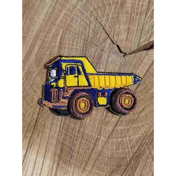 Textilní nažehlovací páska Nažehlovačka sklápěčka žlutá