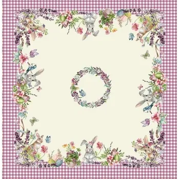 ubrus Texicop s.r.o. Ubrus - GOBELÍNOVÝ - Zajíček velikost: 100x100 cm