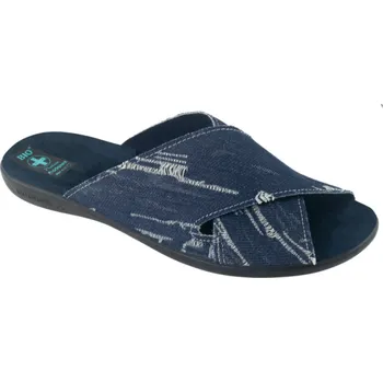 Pánské pantofle Pánské pantofle přezůvky ADANEX Leo 24692 modré otevřené velikost: 45