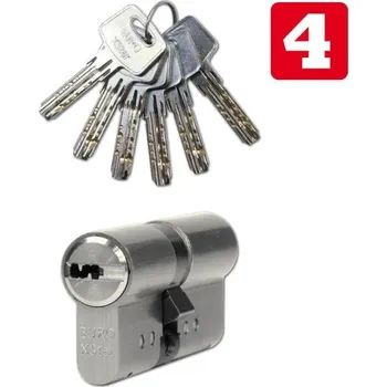 Vložka do dveří Bezpečnostní cylindrická vložka EUROXStar 50+60 s šesti plochými klíči a identifikační kartou