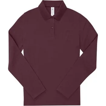 Dámské tričko B&amp;C Dámské polo triko PW462 Burgundy XXL