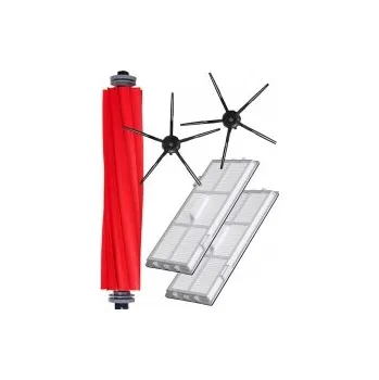 Sada příslušenství pro robotický vysavač Kartáč s HEPA filtry pro vysavač XIAOMI T7S Plus Roborock a 5R černé kartáčky 5ks