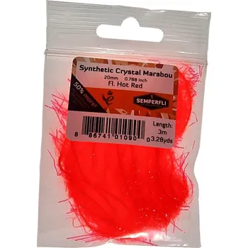 Semperfli Syntetické Marabou Synthetic Crystal Marabou Fl Hot Red