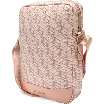 Pouzdro na tablet Guess PU G Cube Tablet Bag 10" Pink Guess Tablet bag je perfektní taška nejen pro Váš tablet úhlopříčkou displeje až 10", ale také pro věci, které běžně nosíte u sebe.