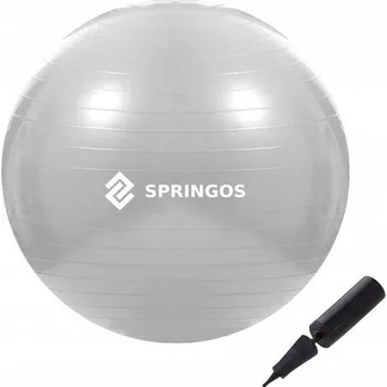 Gymnastický míč Gymnastický míč 75 cm + pumpička SPRINGOS DYNAMIC šedý