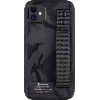 Telefonní příslušenství Tactical Camo Troop Drag Strap Kryt pro Apple iPhone 11 Black Chraň svůj telefon, aniž bys obětoval styl. Tactical Camo Troop umí obojí.
