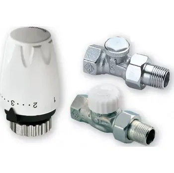 Hlavice pro radiátor Heimeier DX termostat. hlavice+regutec připojení k otopnému tělesu 1/2" přímé DXVEXREGP