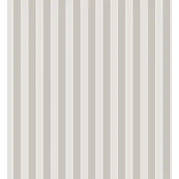 Tapeta Parato Šedá vliesová tapeta na zeď s bílými pruhy, 12383, Fiori Country, Parato, velikost 10,05 x 0,53 m