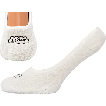 Dámské baleríny Dámské hřejivé balerínky NOVIA | Soft Touch Bílá LOVE