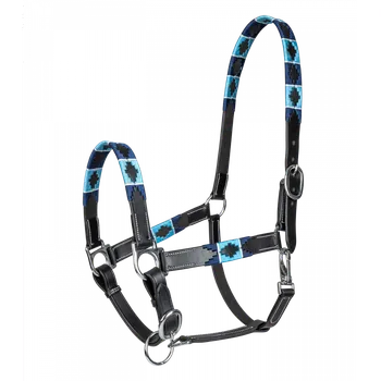 Kožená ohlávka Waldhausen Polo černá PON (Pony)