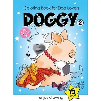 Set školních potřeb Kolorowanka A4 15 obrazków Pieski 2