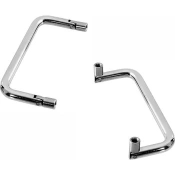 Nábytkové kování Onpira Ocelové sklopné madlo 72-100 mm M5 leštěná ocel Rozteč: 72 mm