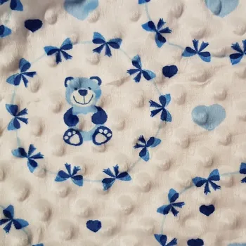 Minky medvídek modrý Český výrobce