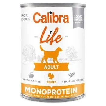 Krmivo pro psa Calibra Dog Life Adult Monoprotein Turkey with apples 6x400g