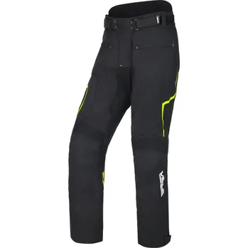 Moto kalhoty Kalhoty na motorku RSA Bolt černo-bílo-fluo žluté XL