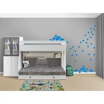 Samolepící dekorace Nabytekmorava Samolepka na zeď PADAJÍCÍ KOSTKY Barva: Modrá