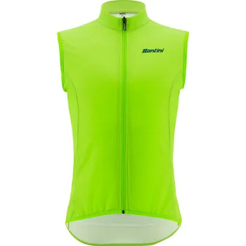 Cyklistická vesta SANTINI Cyklistická vesta - NEBULA - světle zelená 3XL
