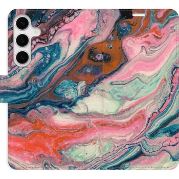 Pouzdro na mobilní telefon Flipové pouzdro iSaprio - Retro Paint - Samsung Galaxy S24+