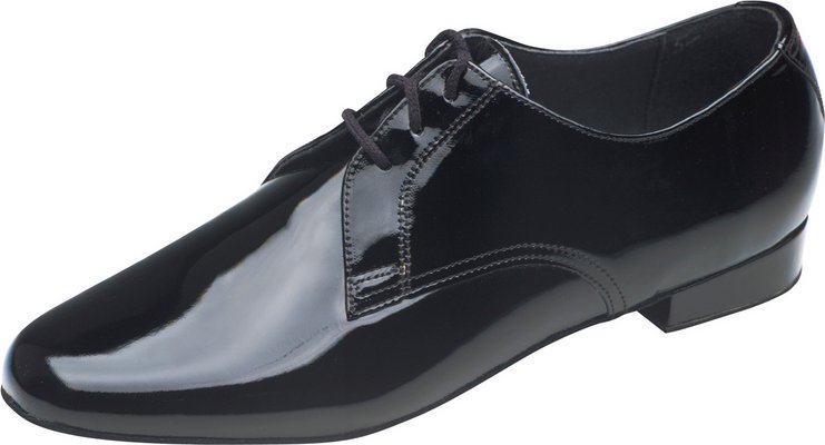 Taneční boty Bábor S6 kůže lakovaná černá podpatek 2,5 cm Velikost: 30,5