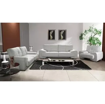 Sedací souprava Sedací souprava Omega 3+2+1, bílá/černá nit