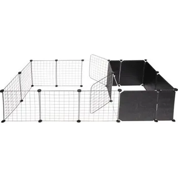 ohrádka pro psa Merco Amigo ohrádka pro štěňata a koťata černá 47 x 165 x 75 cm