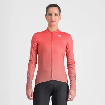 cyklistický dres SPORTFUL Cyklistický dres s dlouhým rukávem zimní - ROCKET THERMAL - růžová