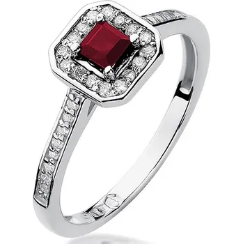 Hodinky Prsten Bonore - Bílé Zlato 585 - Rubín 0-2 ct 121375