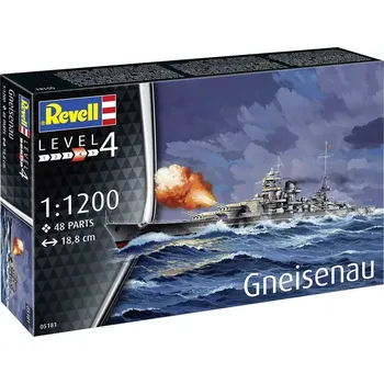 Plastikový model Bitevní loď Gneisenau (Revell 1:1200)