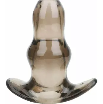 Anální kolík Průhledný anální kolík s tunelem - L