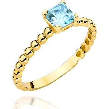Hodinky Prsten Bonore - Zlato 585 - Topaz 145421