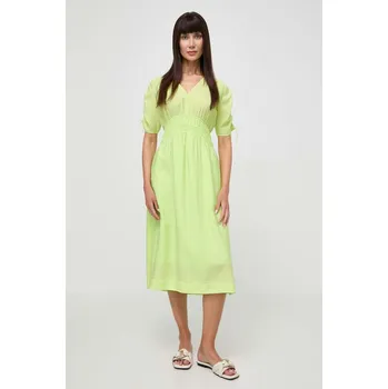 Dámské šaty Šaty Boss Orange 50511805 zelená 70X, vel. 34