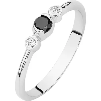 Hodinky Prsten Bonore - Bílé Zlato 585 - Černý Diamant 0-12 Ct 119307