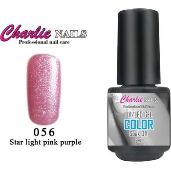 Charlie UV/LED Gel lak 5ml. č.56 růžový Start light pink