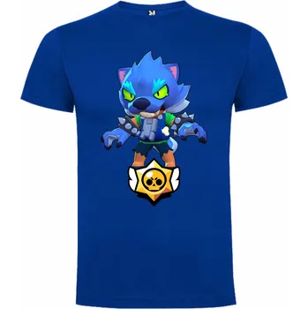 Tričko Leon Werewolf Brawl Stars Barva: Středně modrá/Royal/Královsky modrá, Velikost: 134/140 - 9/10let