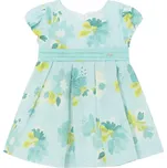 MAYORAL dívčí lněné květinové šaty modrá vel. 98 cm