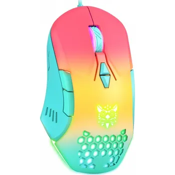 Myš DeTech Herní myš Onikuma CW902, optická, 7D, RGB, multicolor Designová herní myš se sedmi programovatelnými tlačítky, přepínačem rozlišení, LED podsvícením, drátová s délkou kabelu 1,5m, USB