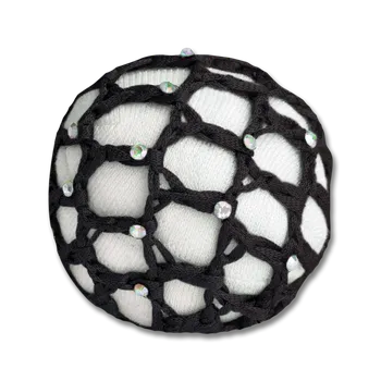 Síťka do vlasů Waldhausen s kamínky černá