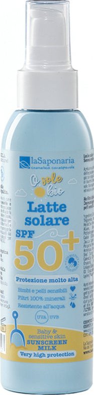 laSaponaria Opalovací mléko pro děti a citlivou pokožku SPF 50+ BIO (125 ml)