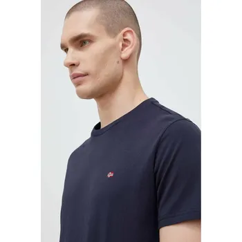 Pánské tričko Bavlněné tričko Napapijri Salis tmavomodrá barva, NP0A4H8D1761 59X, vel. XL