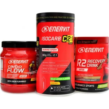 Enervit Enervit super set pro výkon Carbo flow + Isocarb + Enervit recovery drink R2