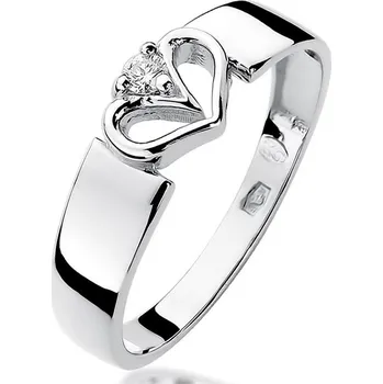 Hodinky Prsten Bonore - Bílé Zlato 585 - Diamant 0-04 Ct 107829