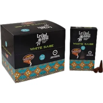 Čajovna Hari Darshan WHITE SAGE vonné kužílky tekoucí dým