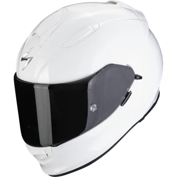 Helma na motorku Scorpion exo-491 solid white l